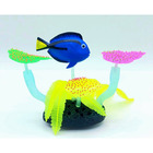 1 décoration aquarium fluo poisson bleu 14 x 5 x 9 cm couleur aléatoire.