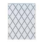 Tapis d'extérieur en plastique tressé - 120x160cm - gris - réversible - 100% polypropylène - 400gr / m2 - tunis