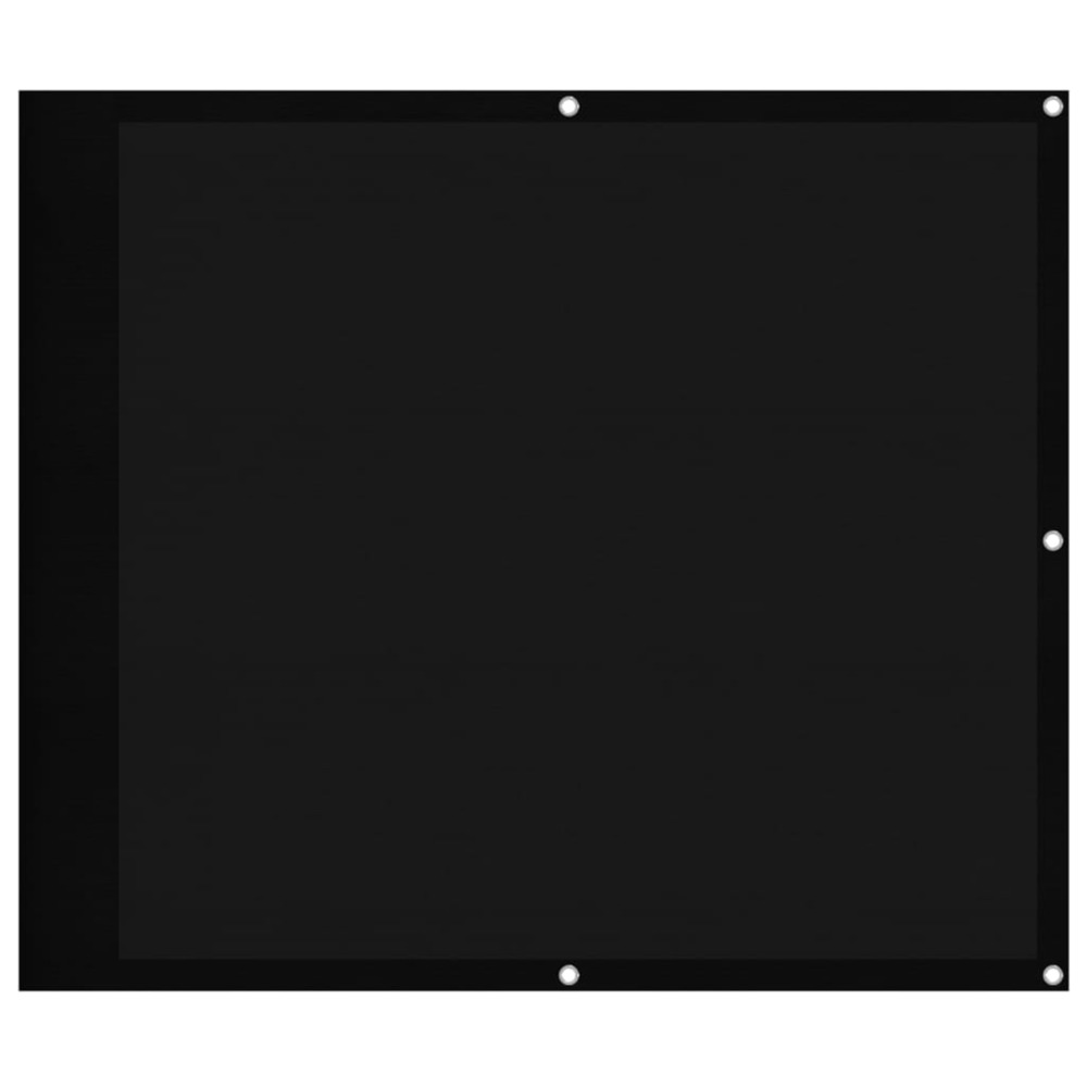 Écran de balcon noir 90x800 cm 100% polyester oxford