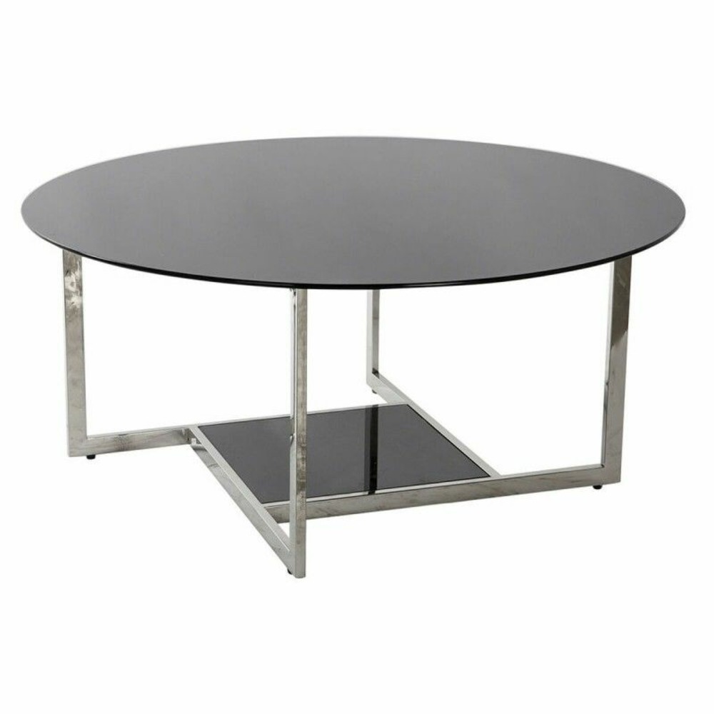 Table d'appoint thyann verre acier (100 x 100 x 45 cm)