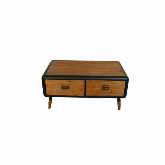 Table d'appoint dkd home decor sapin métal (97 x 56 x 45 cm)
