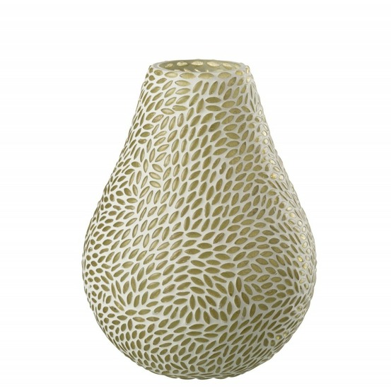 Vase avec mosaïques en verre multicouleur 16x16x22 cm