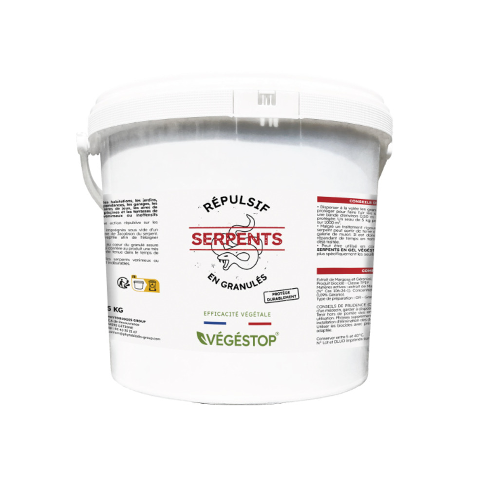 Répulsif Serpents - Granulés - 5 kg - Traitement 1000 m²