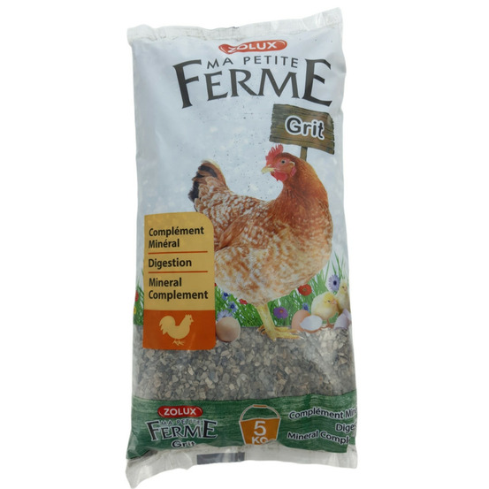 Grit aide a la digestion sac de 5 kg complément minéral pour poules