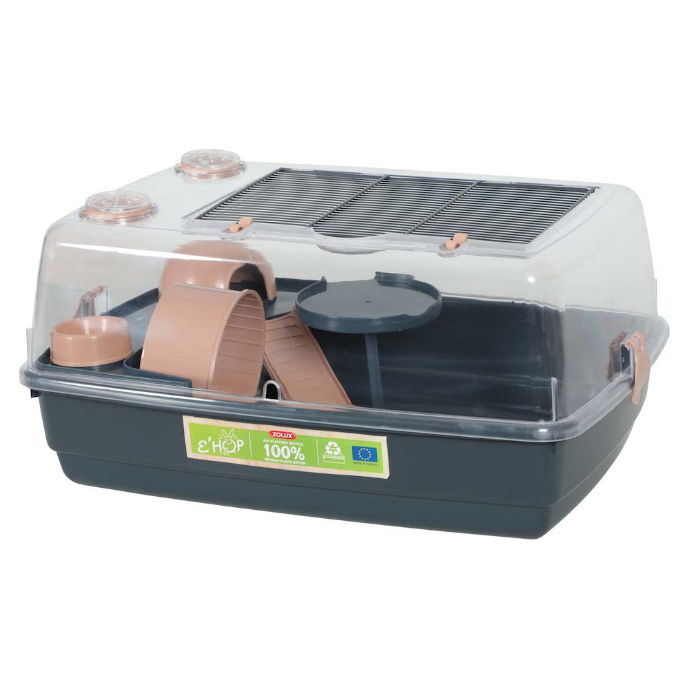 Cage pour hamster en plastique recyclé ehop