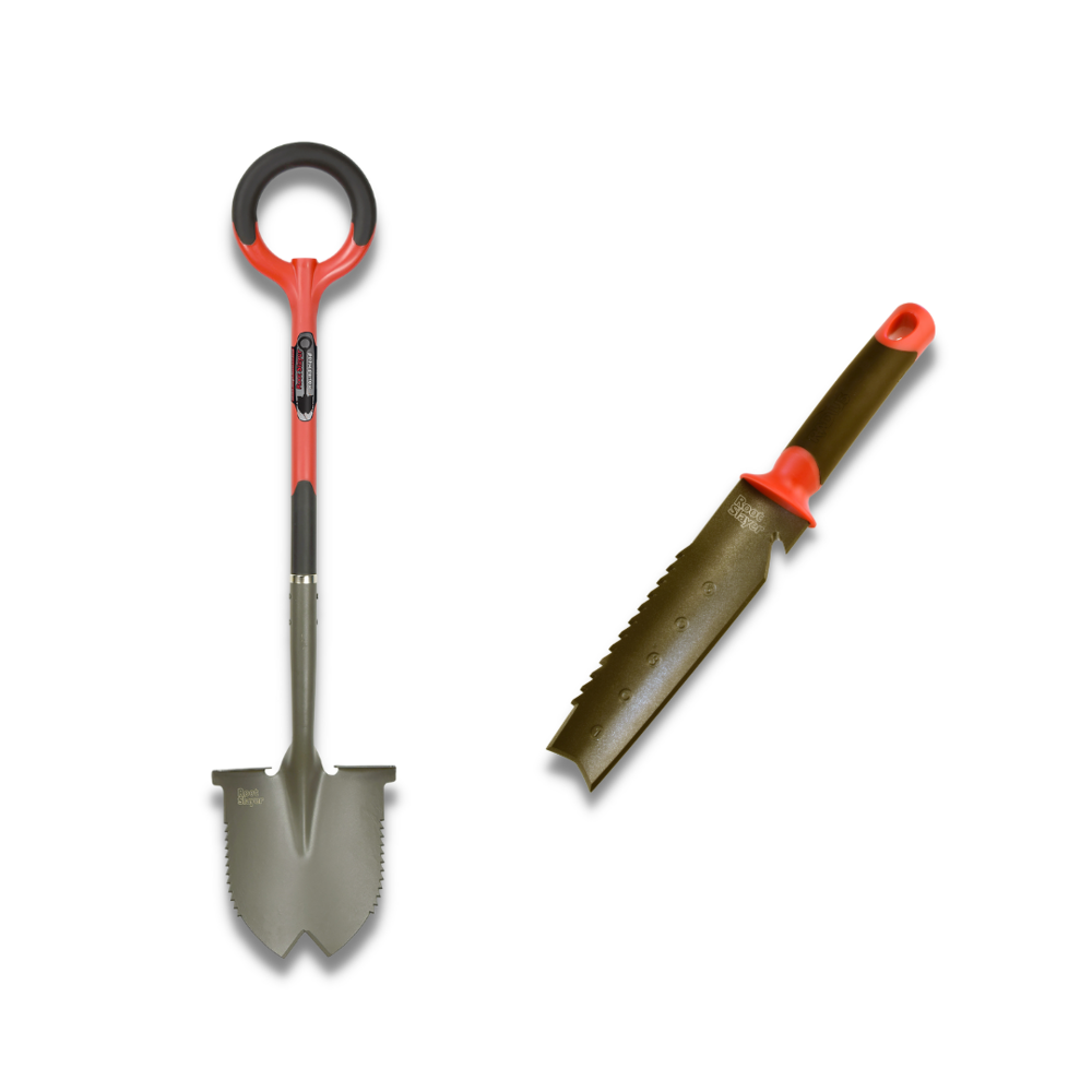 Pack rootslayer™ - pelle ronde coupe racine/couteau de sol