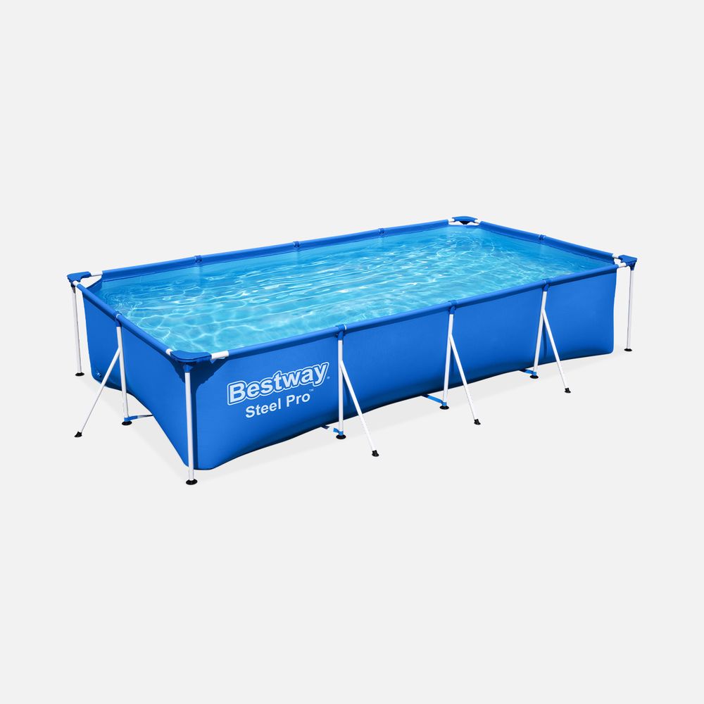 Bâche De Protection Rectangulaire 4x2m Pour Piscine - étanche, Résistante Aux UV, Idéale Pour été Et Hiver - 3