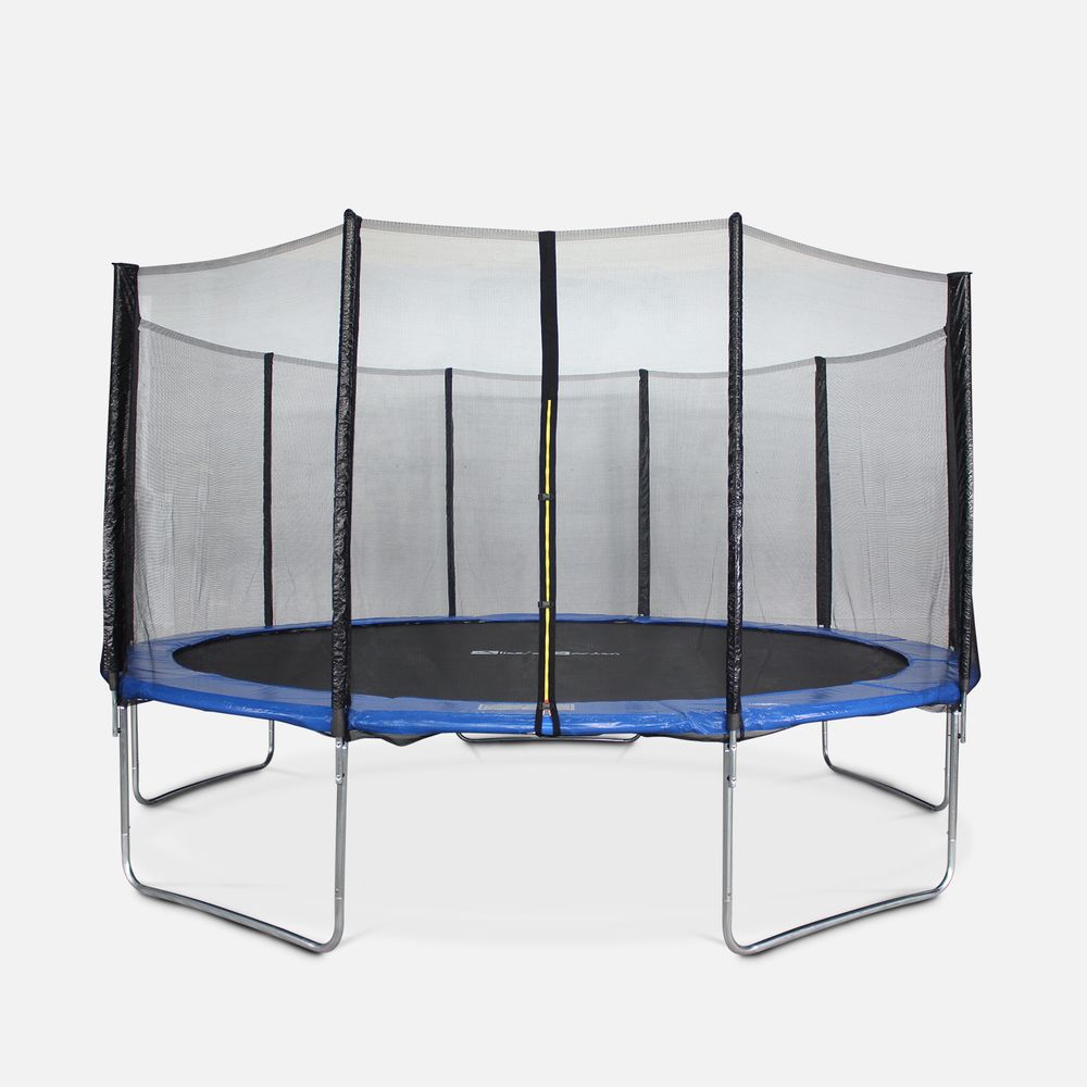 Trampoline rond ø 460cm bleu avec son filet de protection - neptune ...