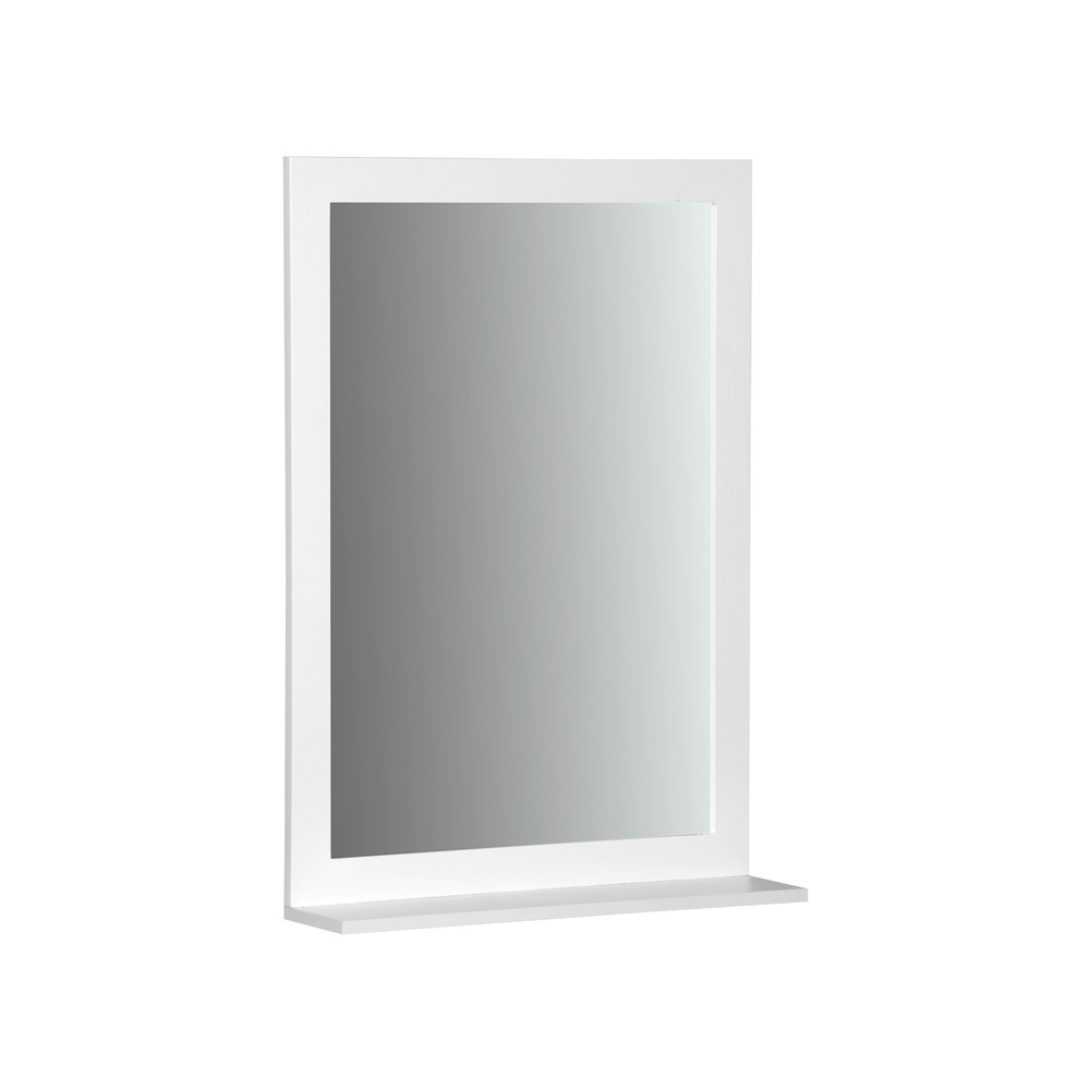 Miroir rectangulaire pour salle de bain - rivage - 1 étagère. L 50 x l 11.7 x h 70cm