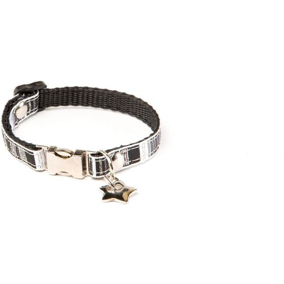 Alter ego - collier pour chiens en nylon avec strass - taille l. 18-28 cm x l. 1 cm