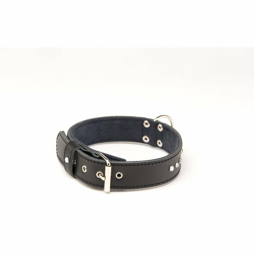 Alter ego : collier pour chiens en cuir avec des strass swarovski