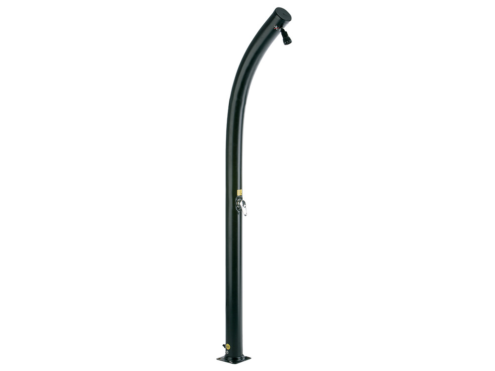 Douche solaire 20 l noire courbée