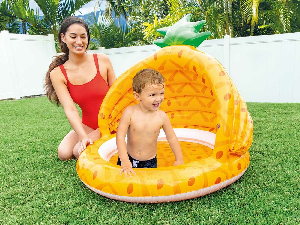 Pataugette gonflable ananas
