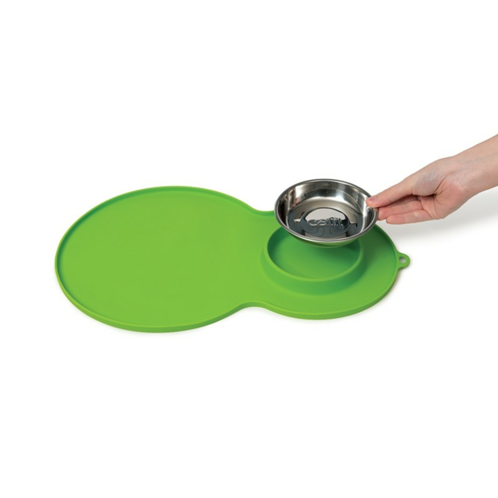 Catit set de table peanut vert taille m