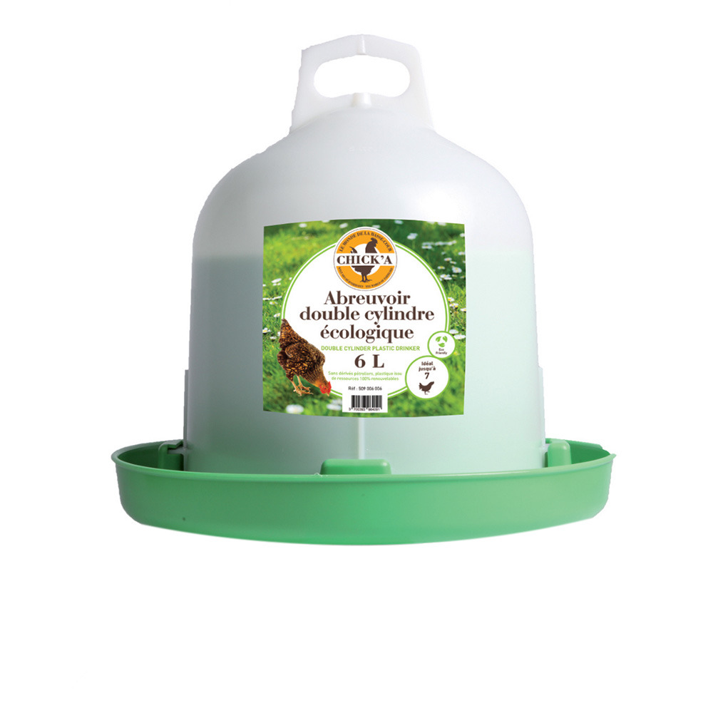 Abreuvoir double cylindre ligne verte 6 l