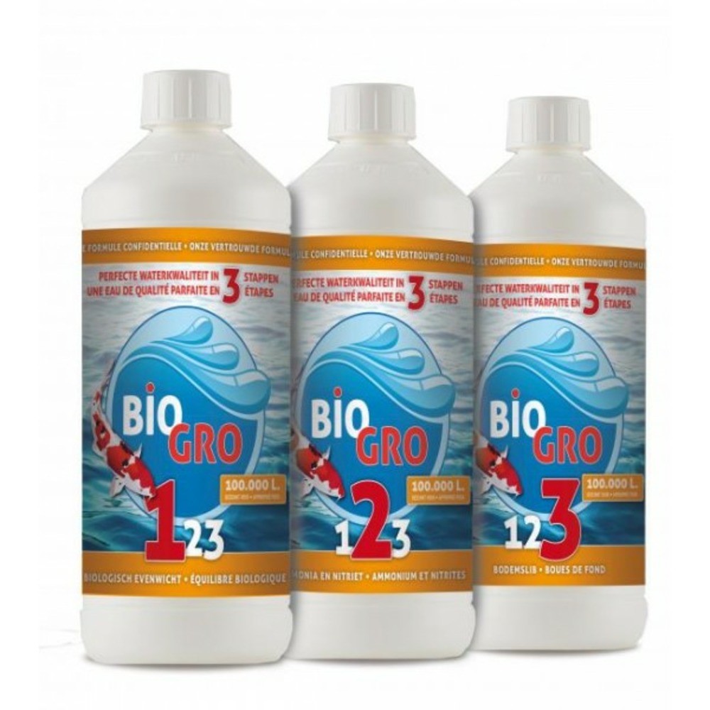 Biogro 123 - 3x1 litre (pour 100.000 l)
