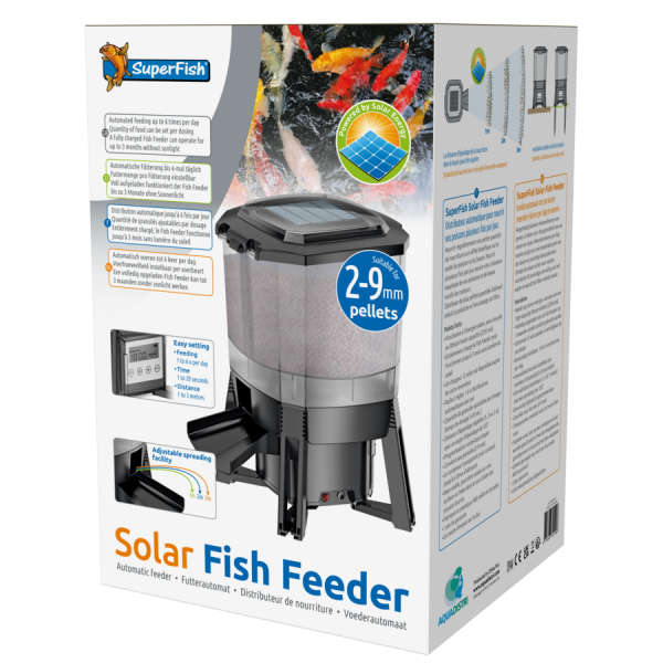 Distributeur nourriture solar fish feeder