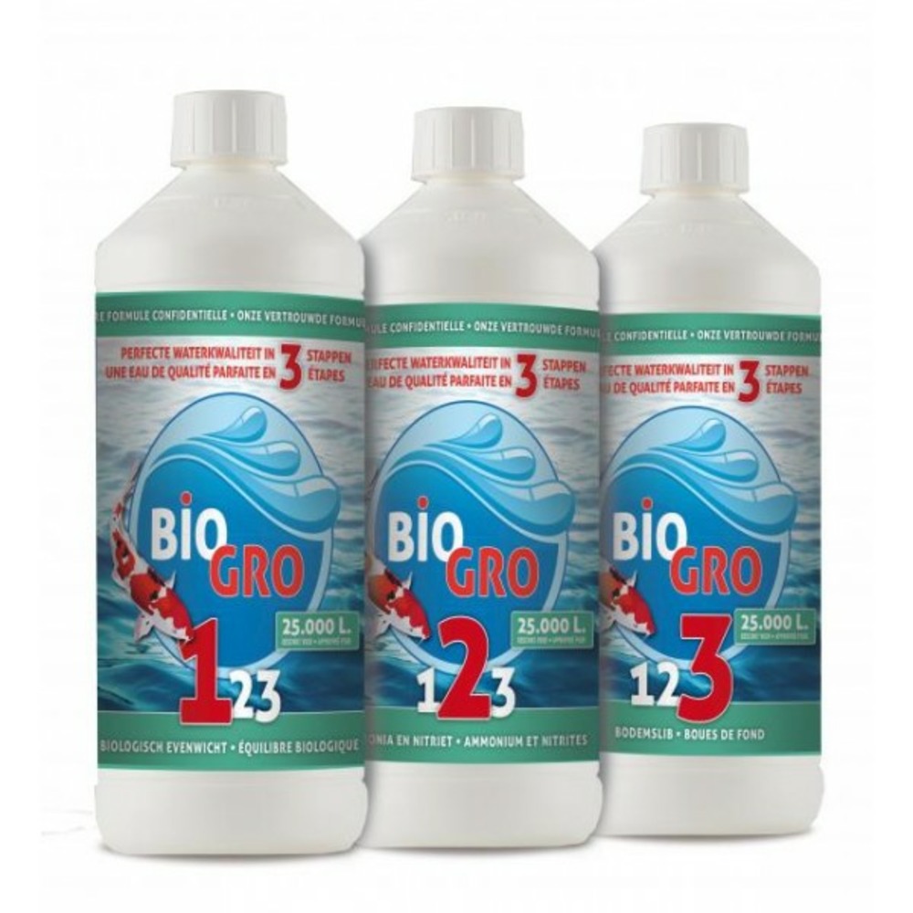 Biogro 123 - 3x1 litre (pour 25.000 l)