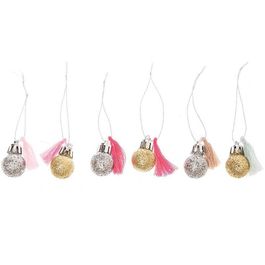 Lot De 32 Mini Boules De Noël à Paillettes 2,5 Cm - Décorations Sapin Verre Scintillantes
