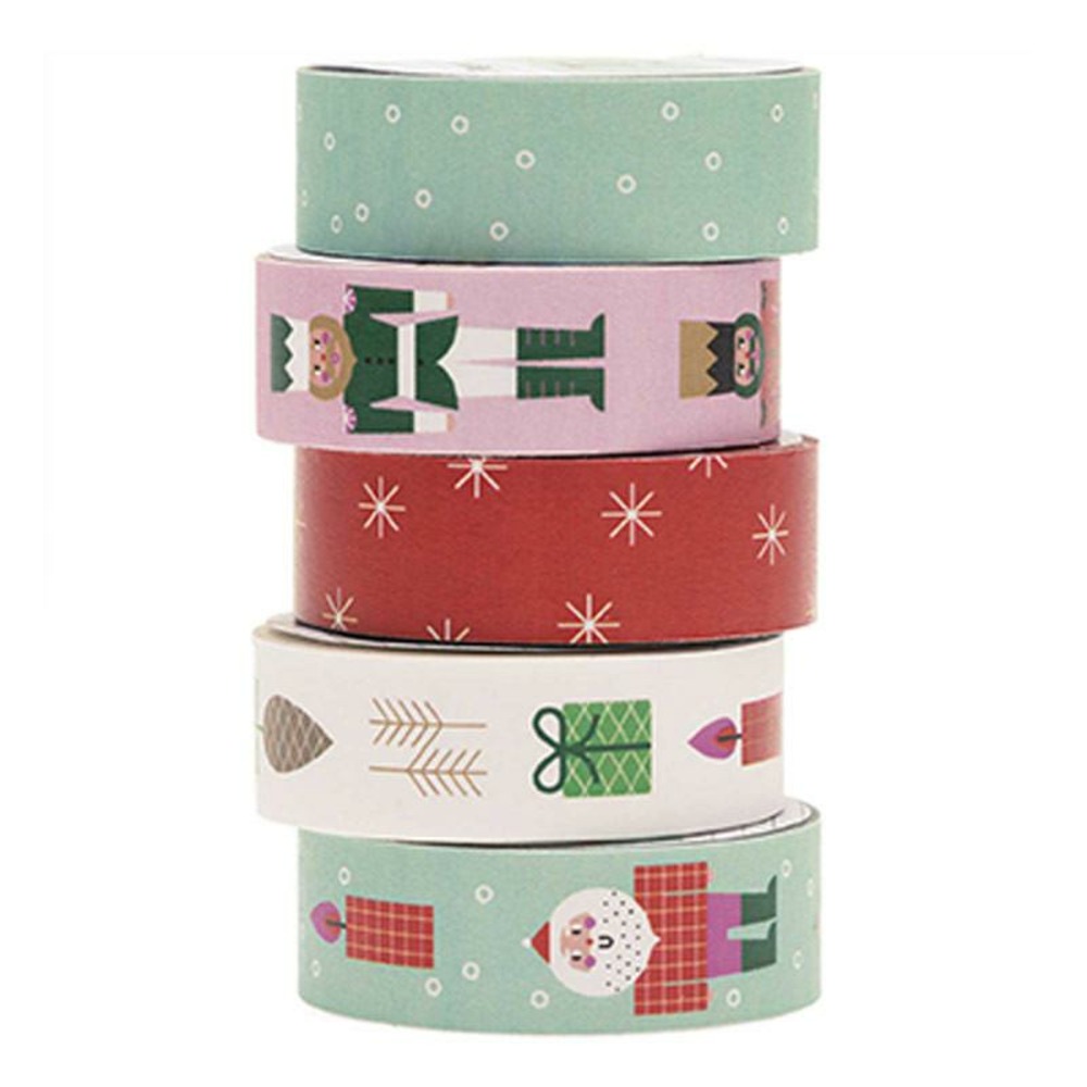 Set de 5 masking tapes noël