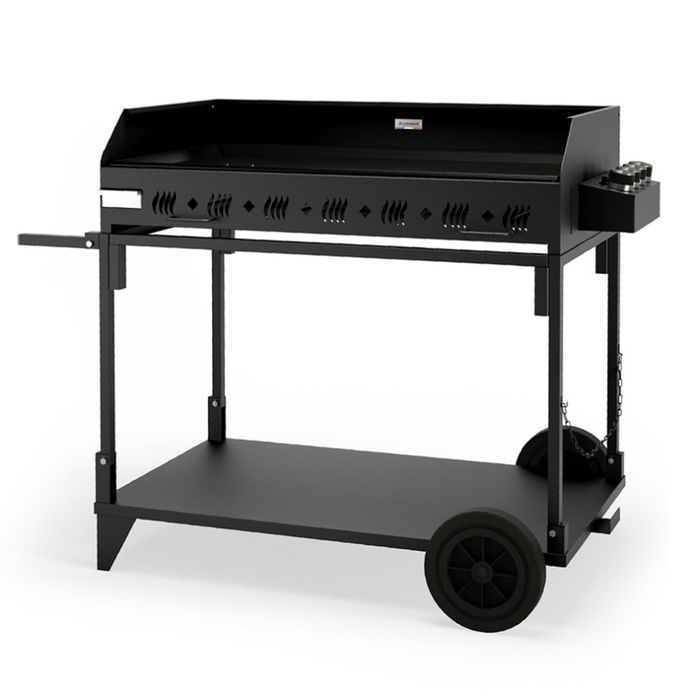 Plancha à gaz le marquier pakita 4105 + chariot - noir