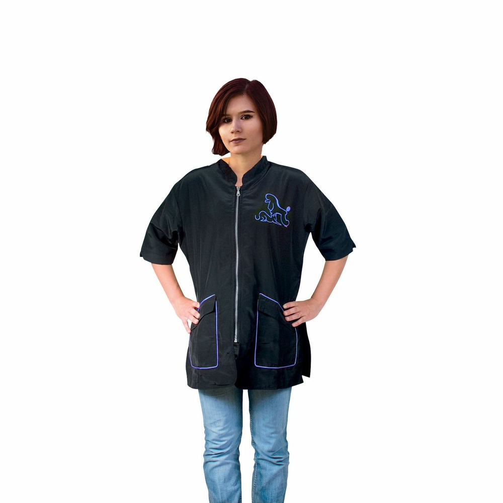 Blouse letizia avec manches bleue taille : xl