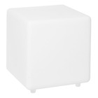 Cube solaire lumineux multicolore casy blanc plastique h30cm