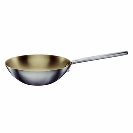 LACOR Wok Trimetal Acier Inoxydable 28 Cm - Tous Feux Dont Induction - Poignée Ergonomique
