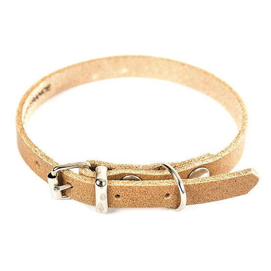 Collier pour chien en cuir pleine fleur choisissez parmi 6 couleurs éclatantes