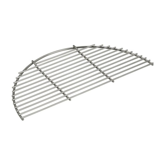 BIG GREEN EGG - Demi-grille en inox pour Big Green Egg X-Large