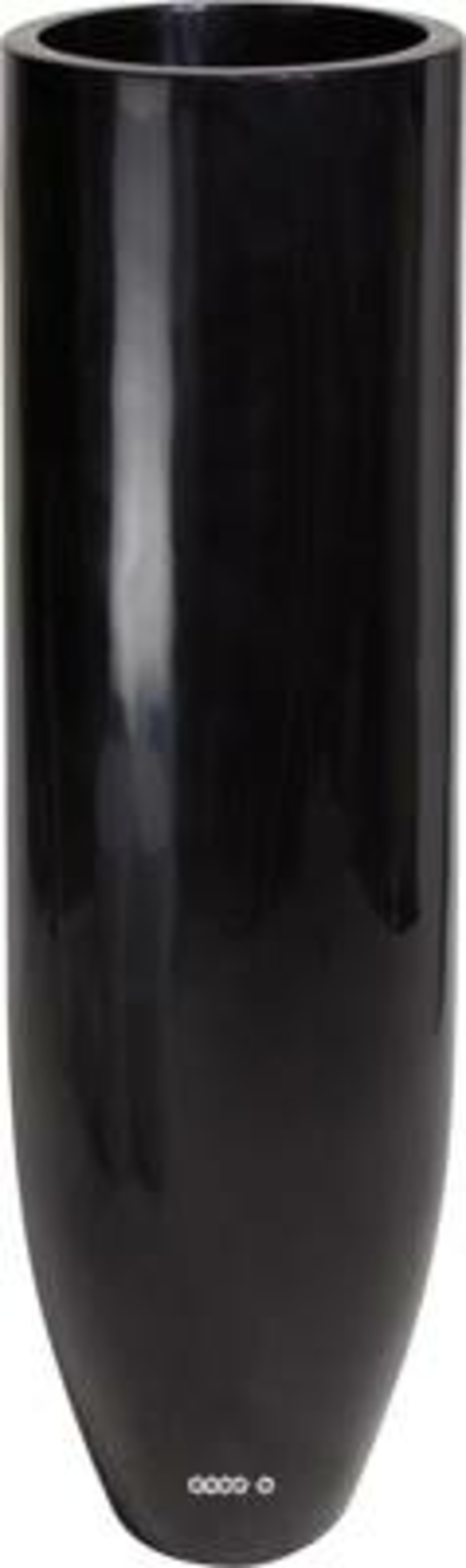 Bac fibres de verre gelcoat ø 35 cm h 125 cm ext. Cigare noir glossy - dimhaut: