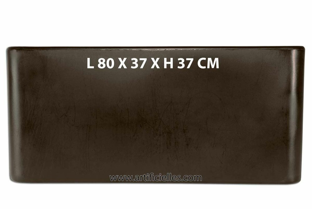 JARDINIERE FLORE CHOCOLAT 2-(939883)