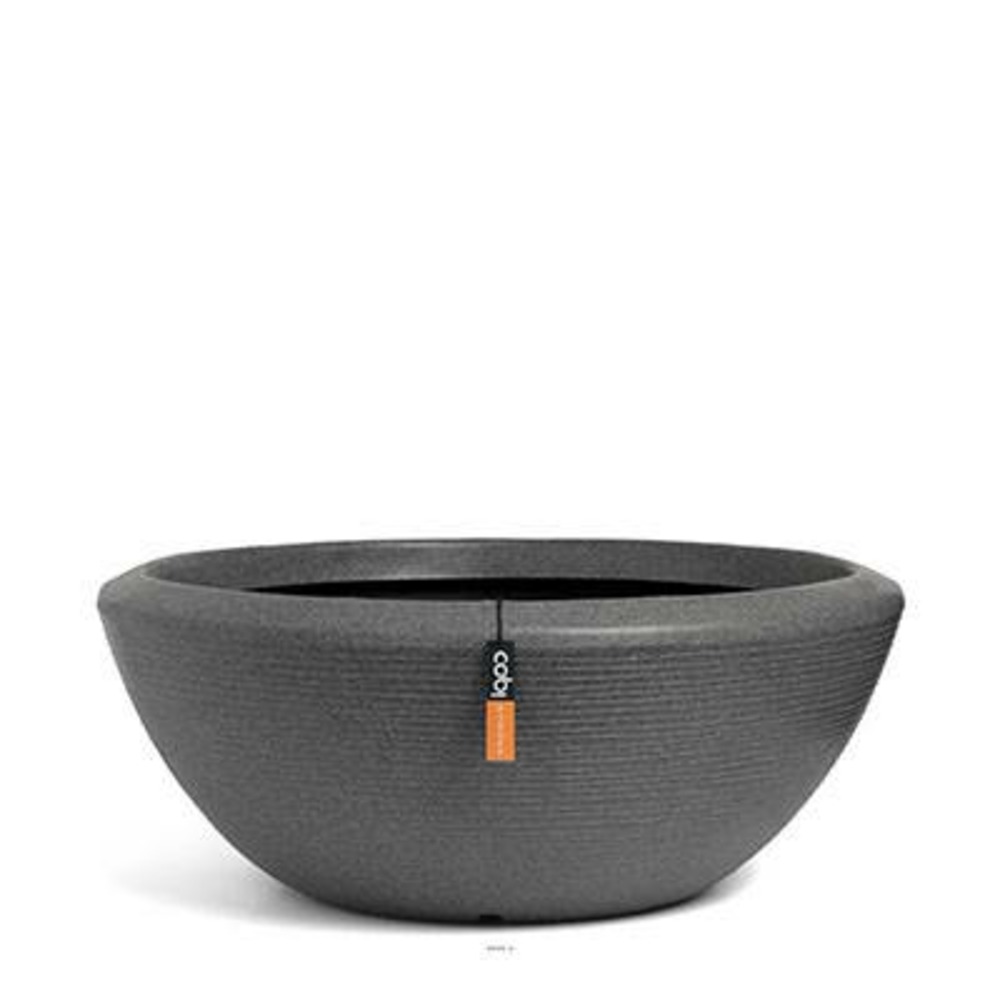 Bol bas évasé granite en plastique moderne h 36 x d 92 cm gris - dimhaut: h 36 c