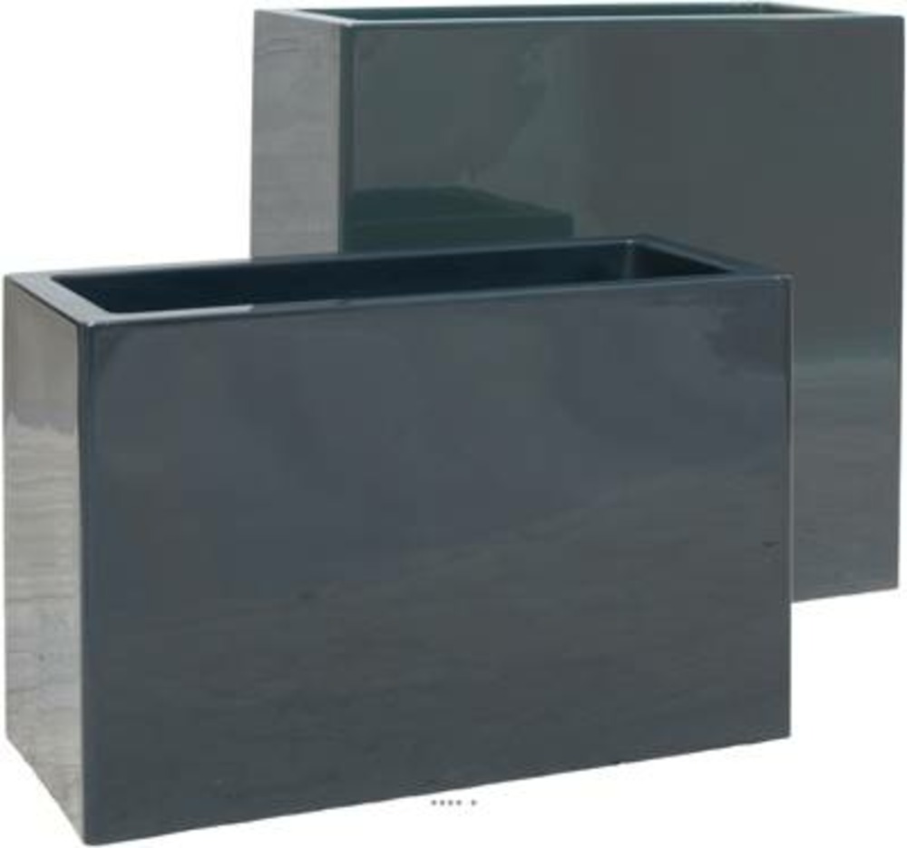 Bac fibres de verre gelcoat 40x90x60 cm ext. Claustra gris glossy - dimhaut: h 6