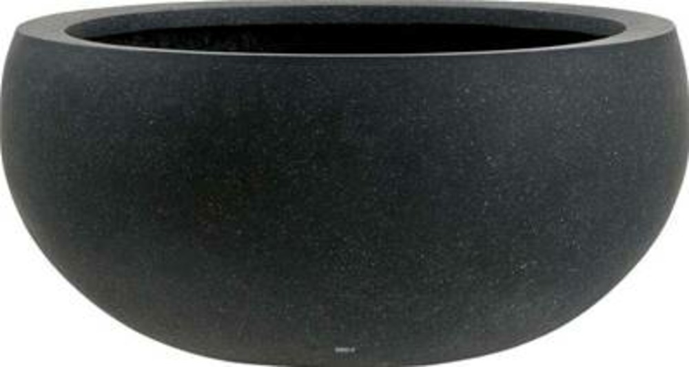 Bac fibres de verre/ composite ext. Bol ø 57 cm h 27 cm noir - dimhaut: h 27 cm