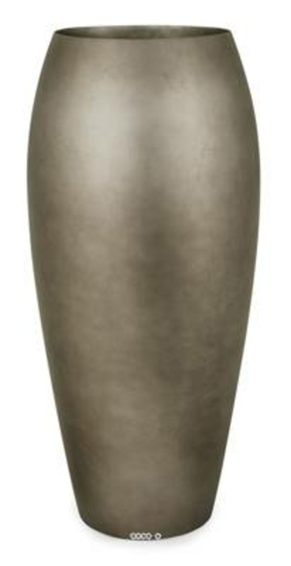 Bac résine synthétique ø 46 cm h 100 cm int. Bullet métal bronze - dimhaut: h 10