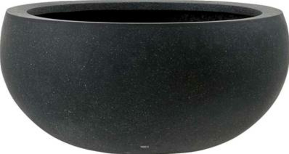 Bac fibres de verre/ composite ext. Bol ø 34 cm h 16 cm noir - dimhaut: h 16 cm