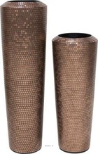 Bac mosaïque fibres de verre ø 40 cm h 105 cm int. Colonne bronze - dimhaut: 105