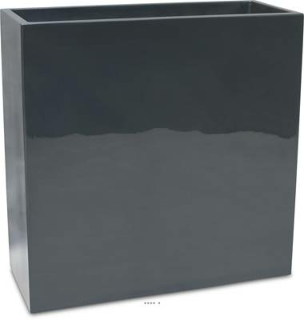 Bac fibres de verre gelcoat 40x90x90 cm ext. Claustra gris glossy - dimhaut: h 9