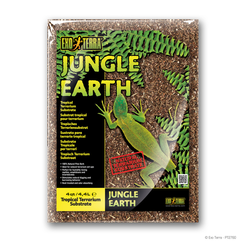 Substrat naturel jungle earth  terrariums 26.4l