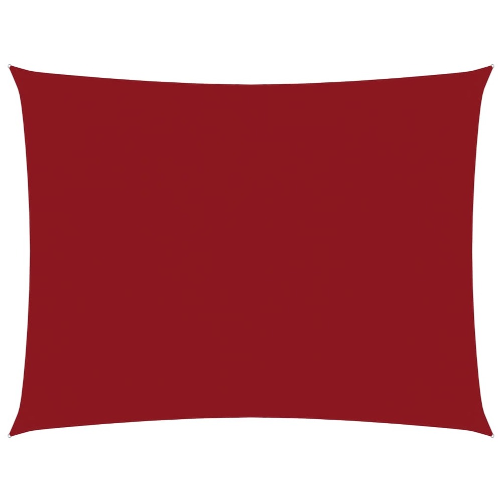 Voile de parasol tissu oxford rectangulaire 2,5x4,5 m rouge