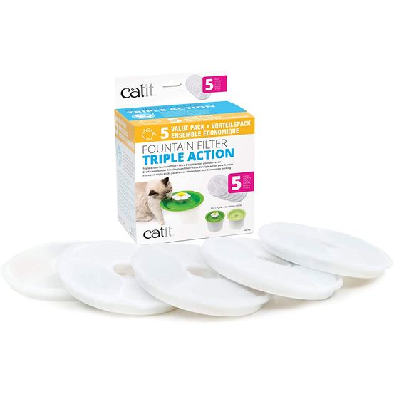 Pack de 5 filtres fontaine