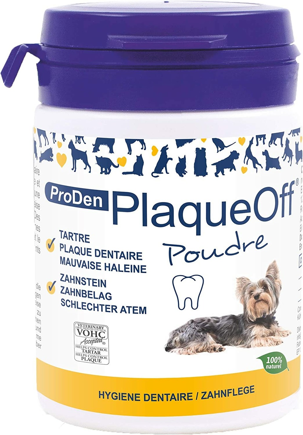 Proden plaque off poudre chien et chat 60g