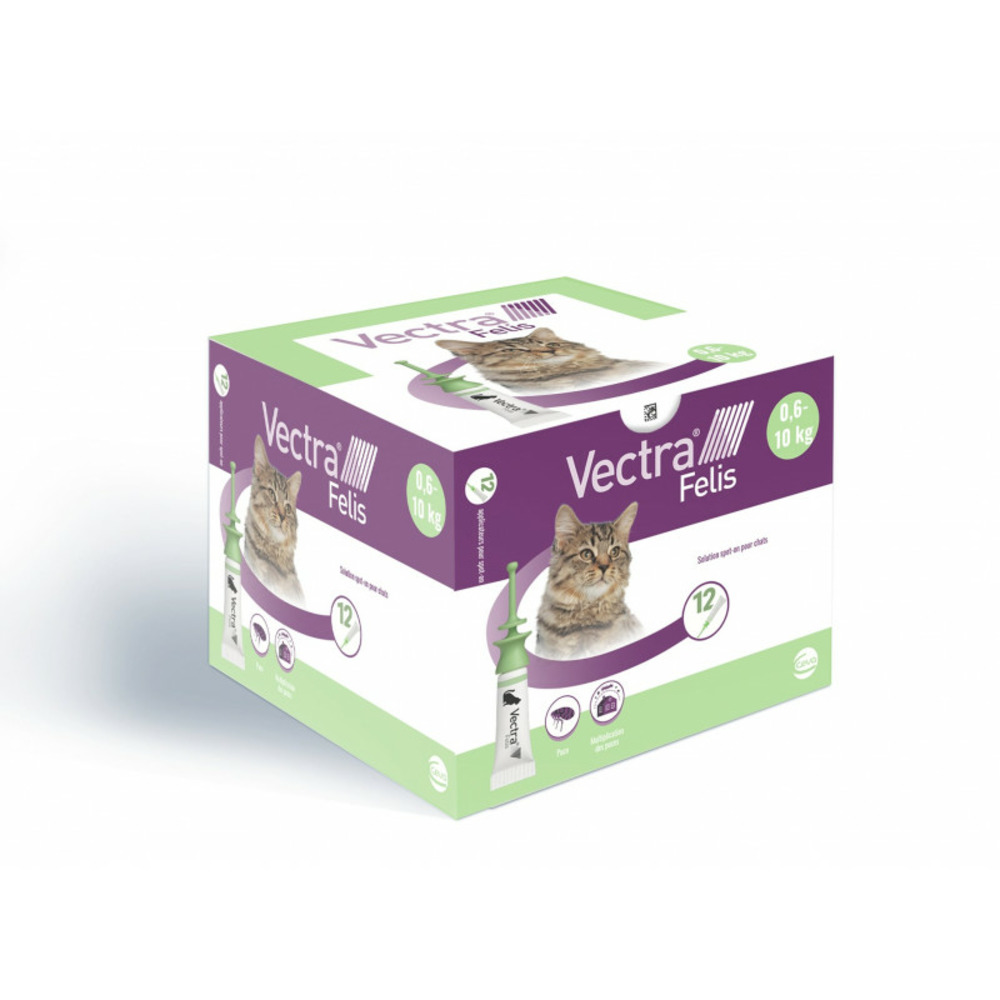 Vectra felis x 3 pipettes 12 pipettes