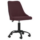 Chaise pivotante de bureau violet tissu