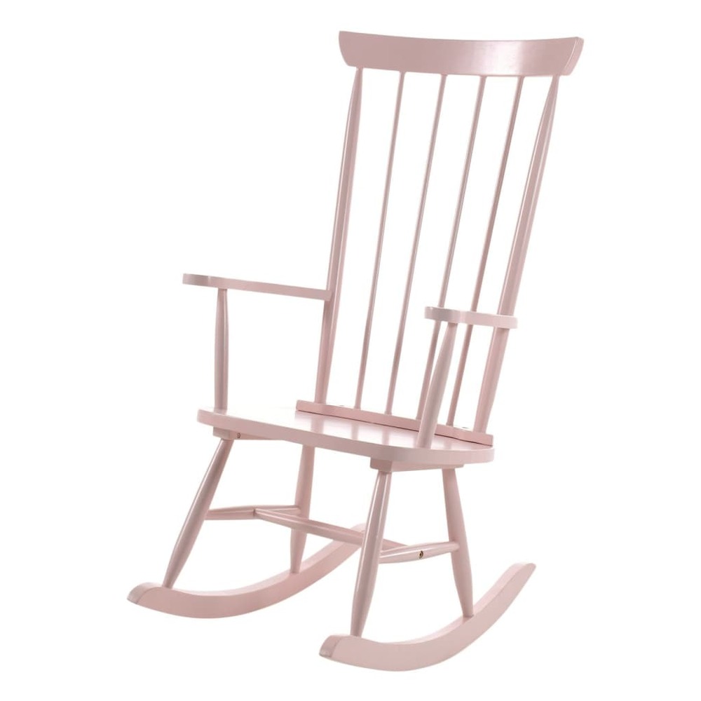 Chaise à bascule rocky bois rose