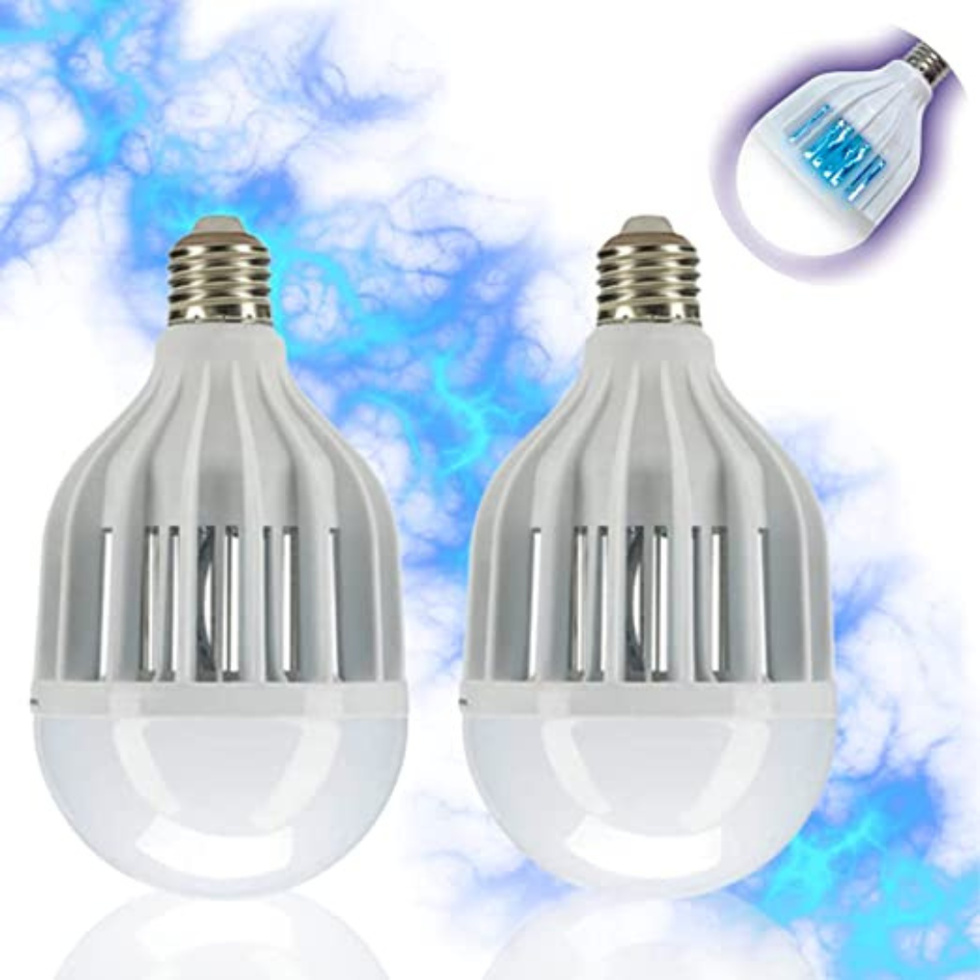 Lot de 2 ampoules pest reject light zaper™ - ampoule anti-moustique 2 en 1