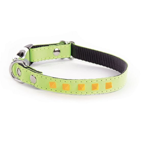 Collier pour chiens et chats alter ego avec pyramides fluo
