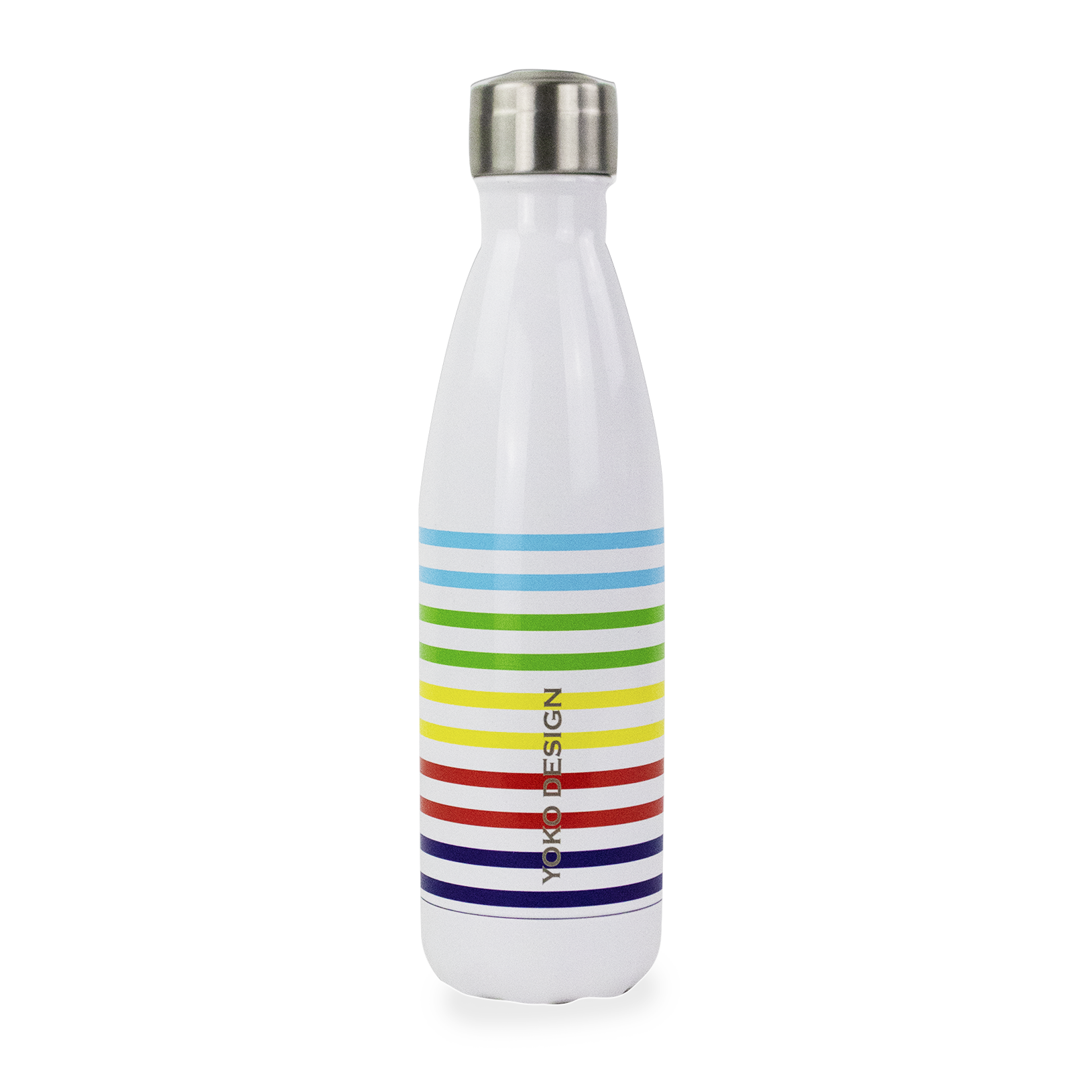 Bouteille isotherme 500 ml " rainbow " blanche