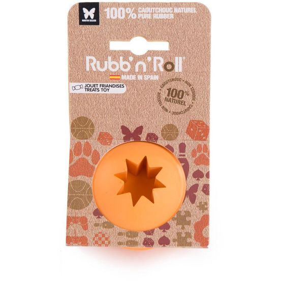 Balle distributeur de friandises pour chiens en caoutchouc naturel